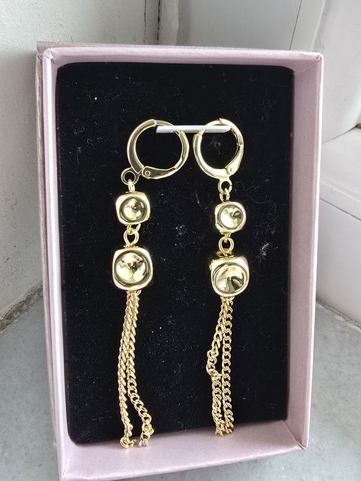 Cercei placati cu aur 14 karate