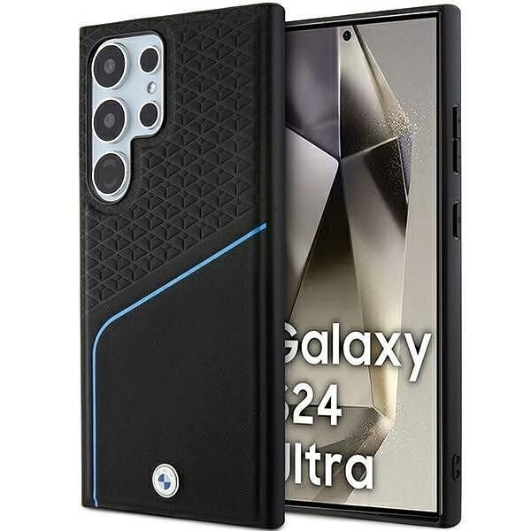 Кейс bmw hardcase signature leather textured & line magsafe за samsung