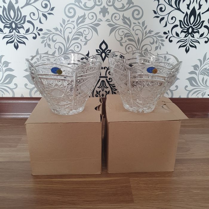 Новая ваза/конфет свинцовый хрусталь