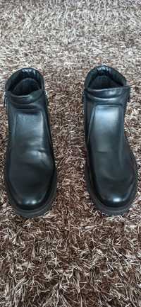 Pantofi/Ghete îmblănite cu fermoar din piele naturală, IMAC Italia