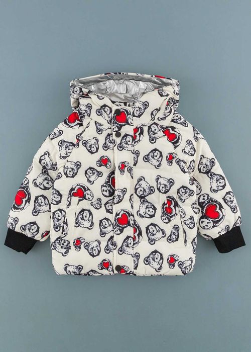 Детско яке с мечета, Екрю Цвят