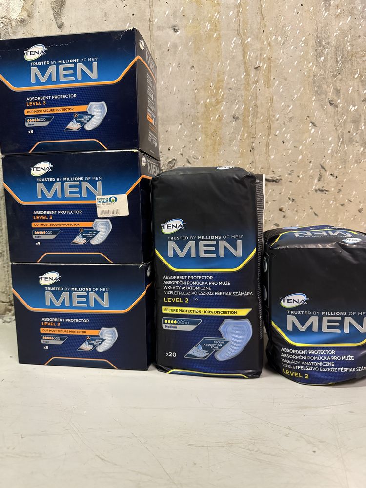 Scutete adulti TENA MEN - 5 pachete siligate