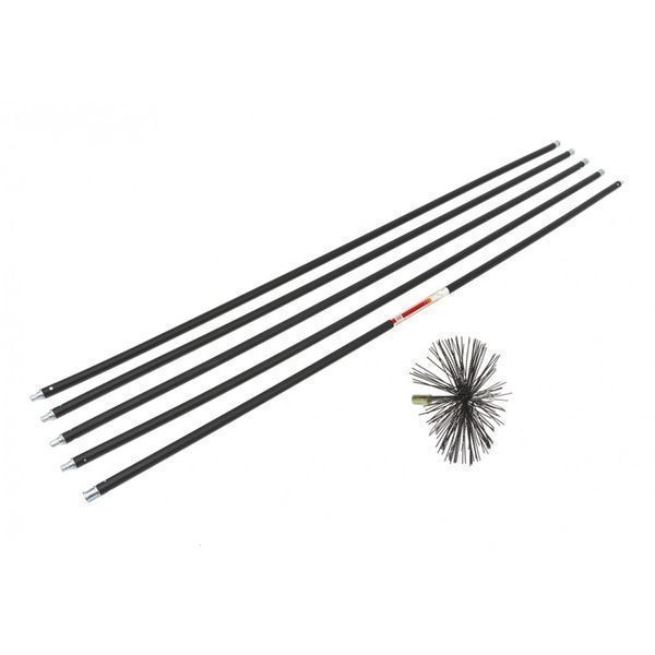 Комплект за почистване на комини 7 м 6 части нвм