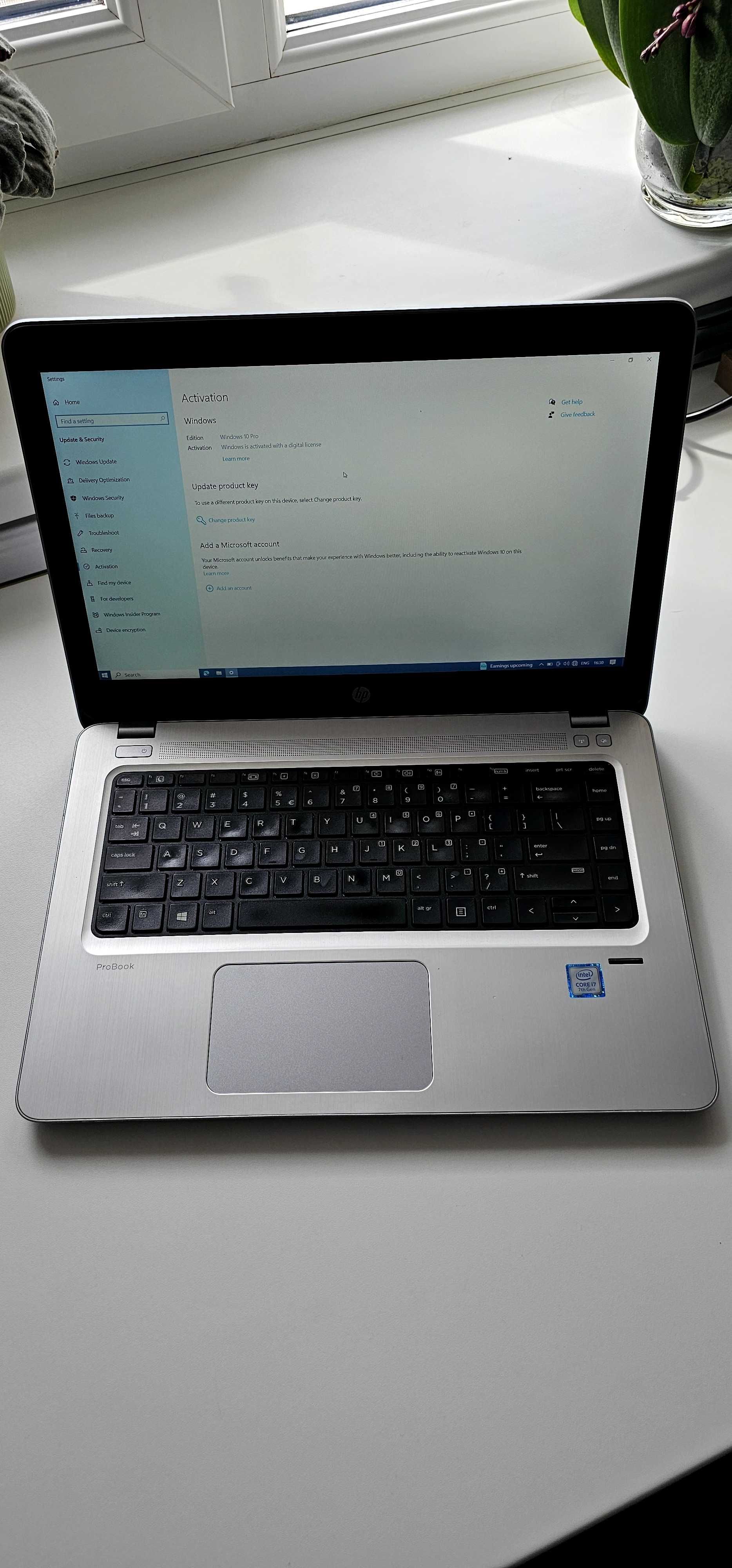 HP ProBook 440 G4, Intel Core i7-7500U CPU 2.70GHz 8GB DDR4 512GB SSD