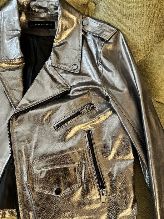 Geaca de piele Zara