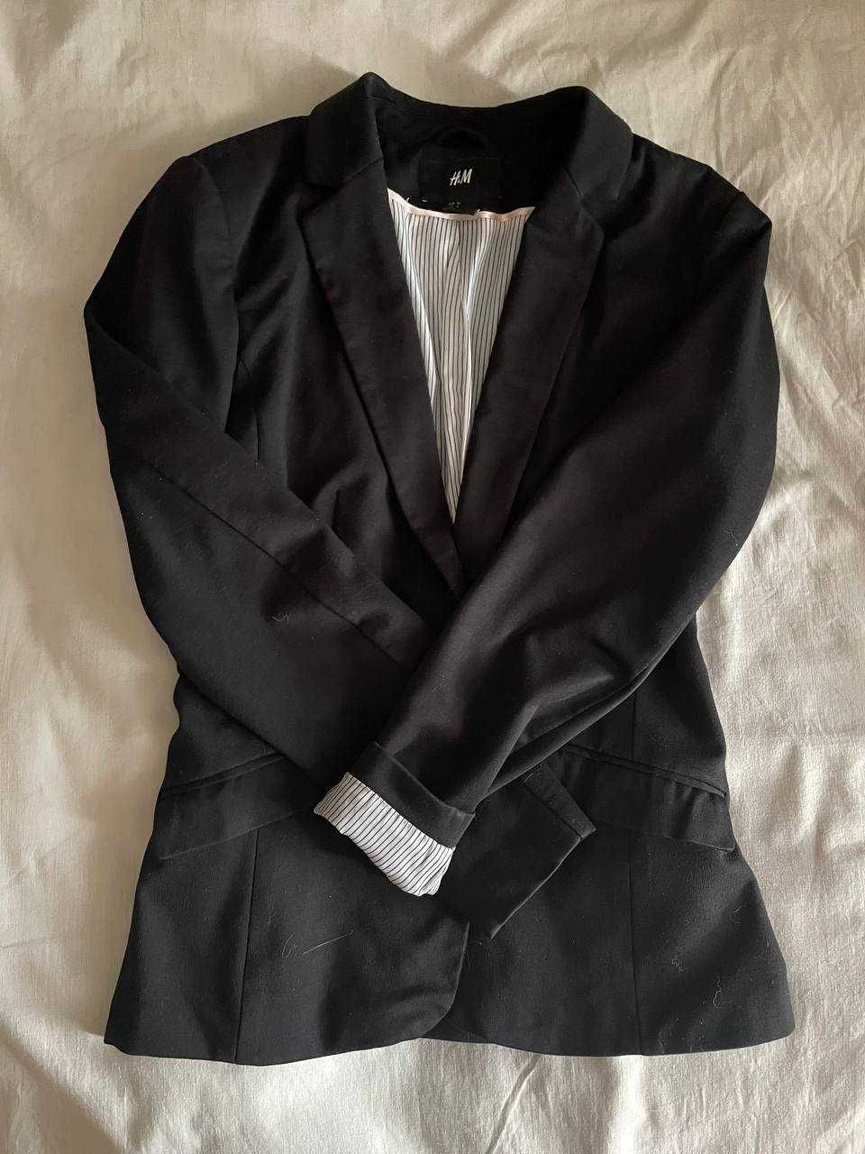 Черно дамско сако H&M