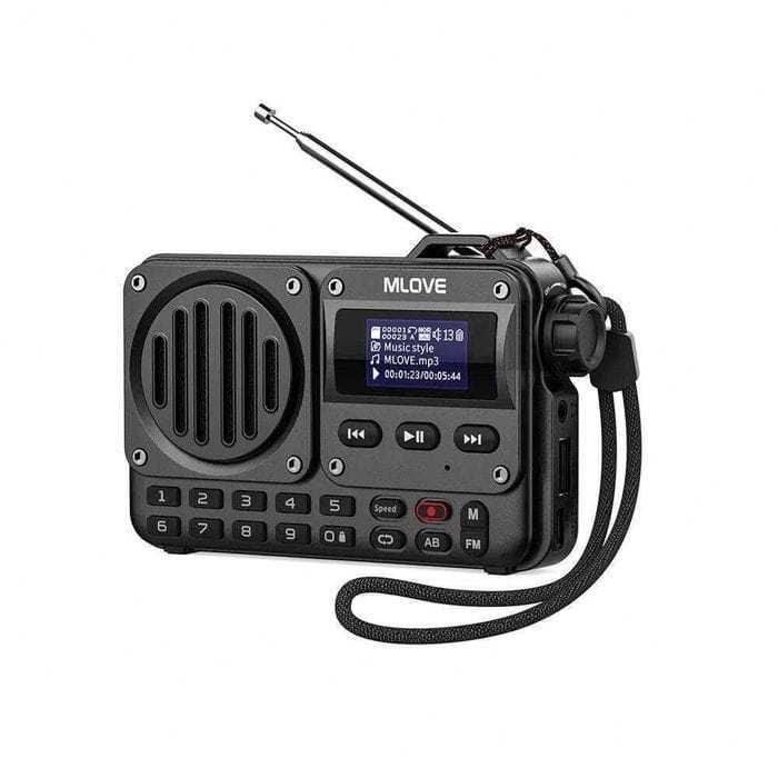 Radio Digital cu Afișaj MP3 Bluetooth Recorder USB Card Acumulator Nou