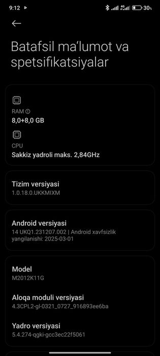 Xiaomi 11 I 5 G sotiladi pubg 90