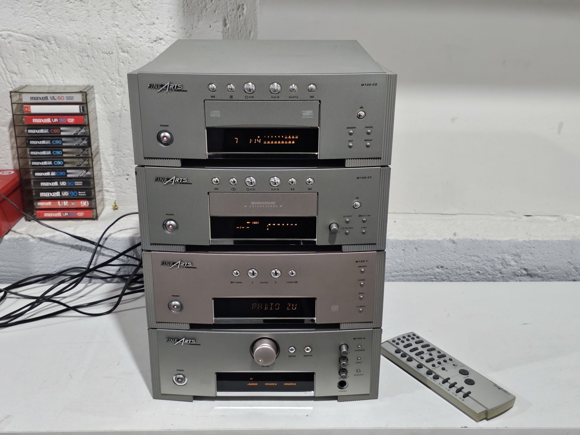 linie audio FINEARTS M-100, cd player, deck, tuner ,amplificator