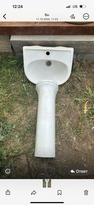 Продается б/у унитаз, раковина с тумбой в хор состоянии. Можно по отде