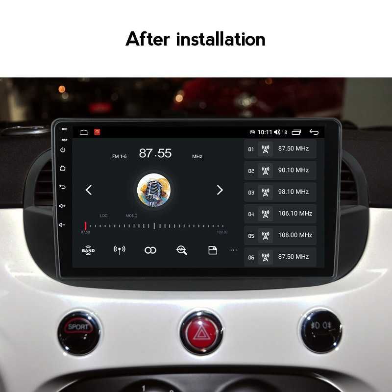 Navigatie Fiat 500 2007-2015 NAVI-IT,Android 13, 9INCH, 2GB RAM