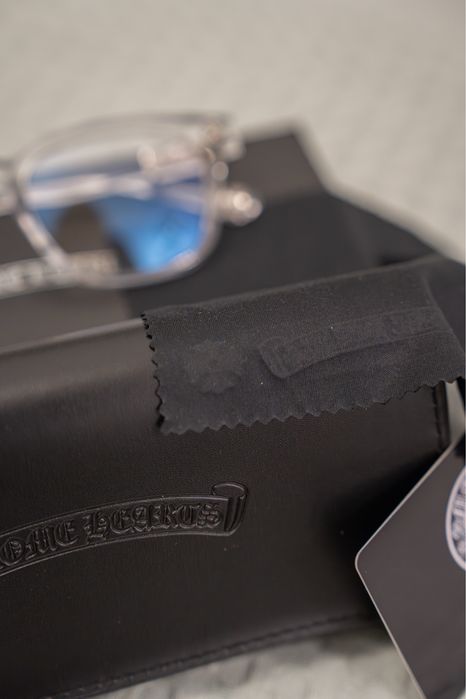 Ochelari Chrome Hearts Transparent si Argintiu