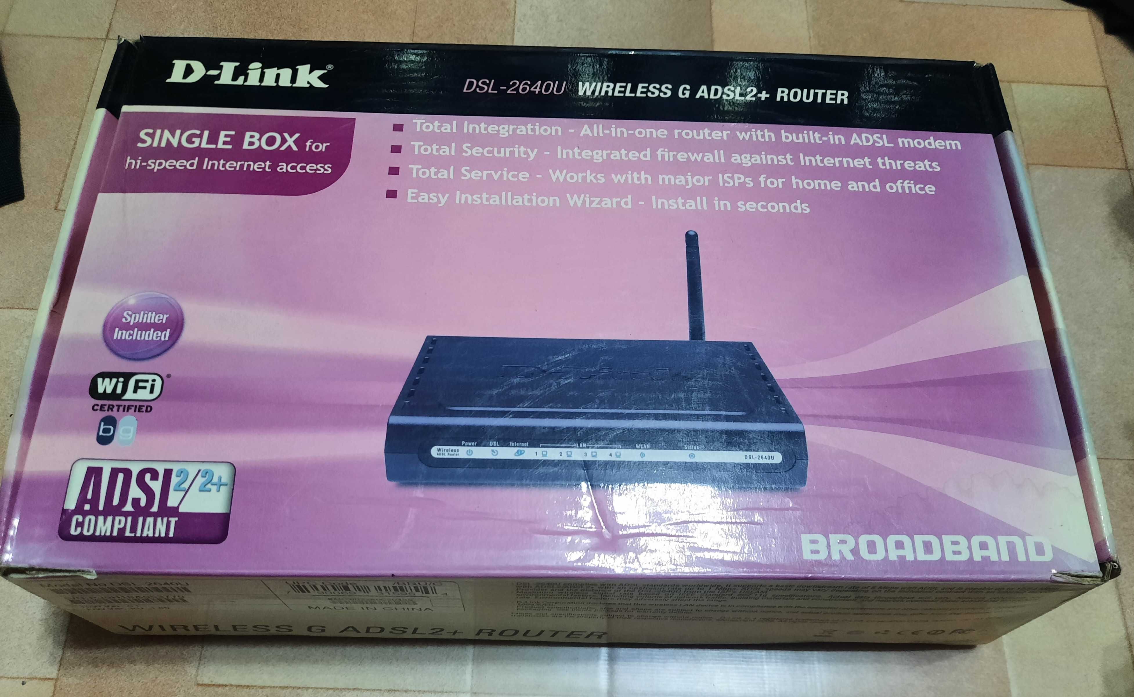 Роутер / маршрутизатор D-Link DSL-2640U