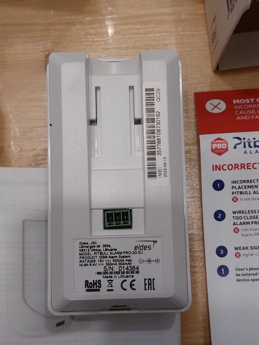 Sistem alarma securitate Pitbull Alarm Pro Grade 2 - Nou
