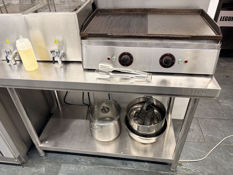 Vand masa rece horeca,plita/grill electric,masa inox