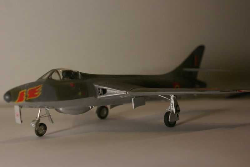 Сборная модель самолета Хокер «Хантер» (ВЭ, 1/72).