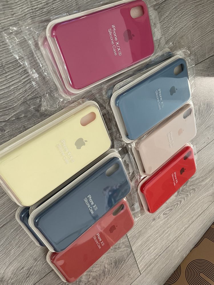 Husa Apple Iphone XS silicon+catifea