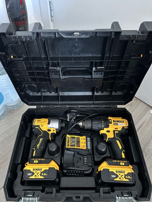 Set filetante 2024 Dewalt 18v brushless cu baterii de 5ah , încărcător