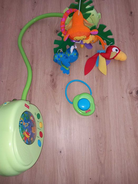 Музикалната въртележка на Fisher Price Rainforest Peek a Boo Leavesж