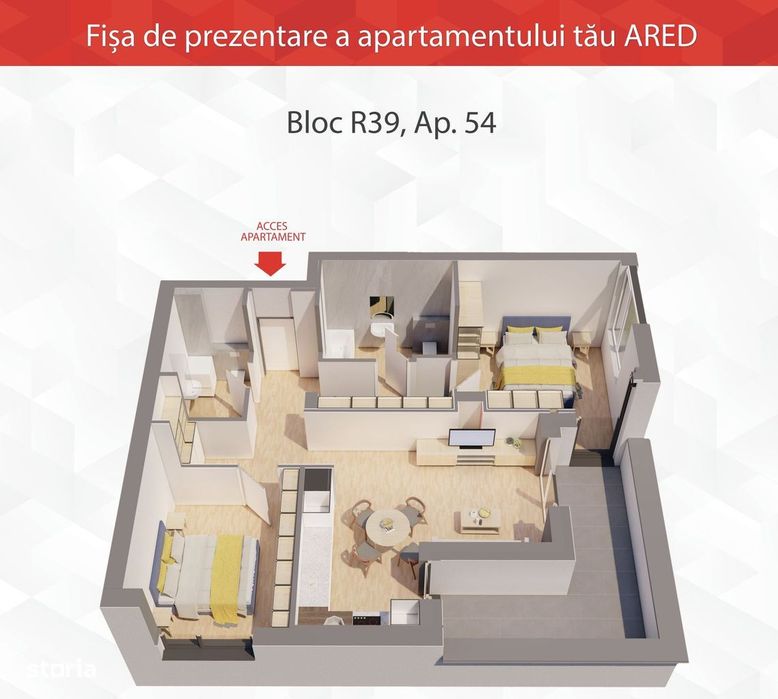 Apartament tip PENTHOUSE la ARED Comision 0
