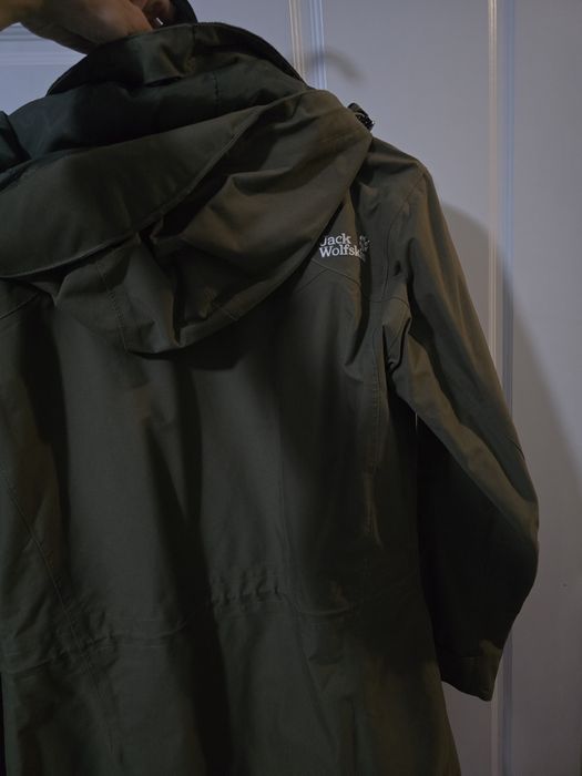 Jack wolfskin зелена парка