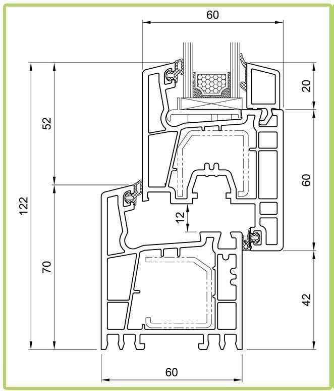 Vand fereastra + usa termopan SALAMANDER 1800 X 2350