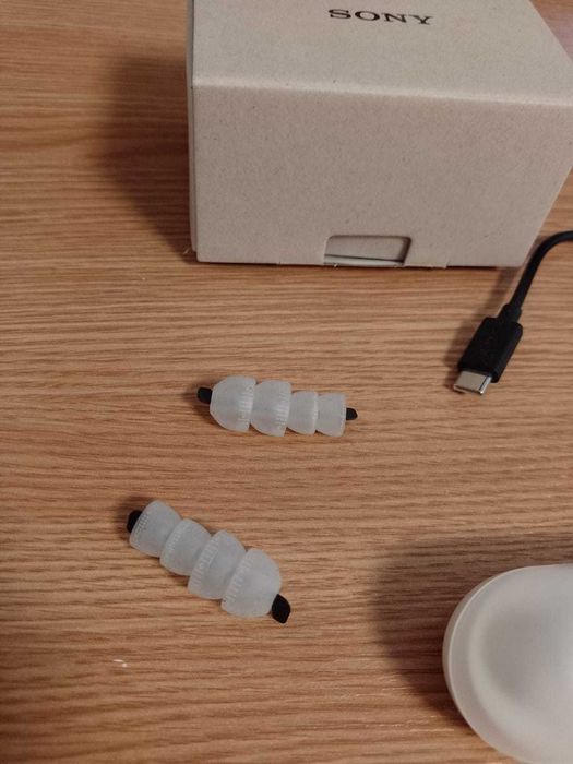 Casti SONY WF-C500, True Wireless, Bluetooth, In-ear, Microfon, alb