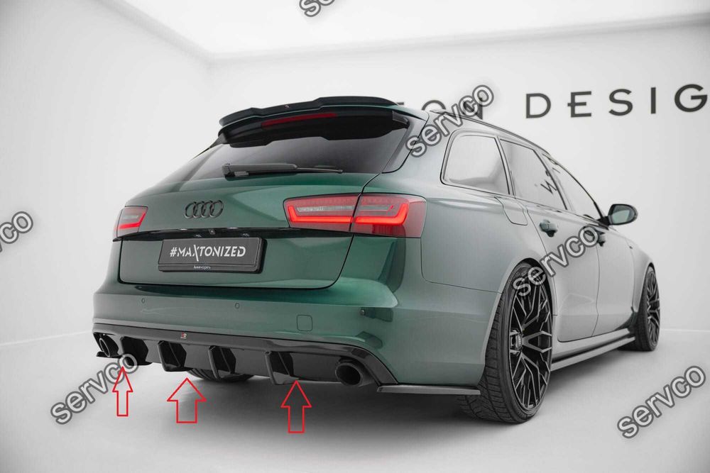 Difuzor bara spate Audi A6 S-line Avant C7 11-14 v28 - Maxton Design