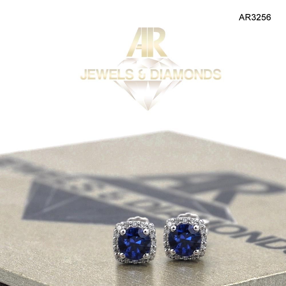 Cercei Aur Alb cu Diamant model nou ARJEWELS (AR3256)