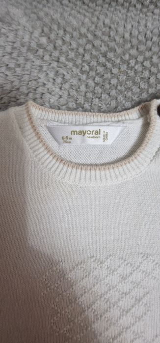 Costum Mayoral crosetat 6-9 luni