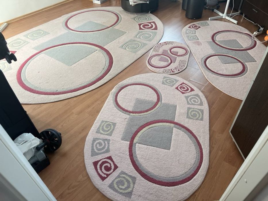 Set 4 covoare de forma ovala