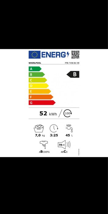 Пералня Whirlpool FFB 7438 BV EE