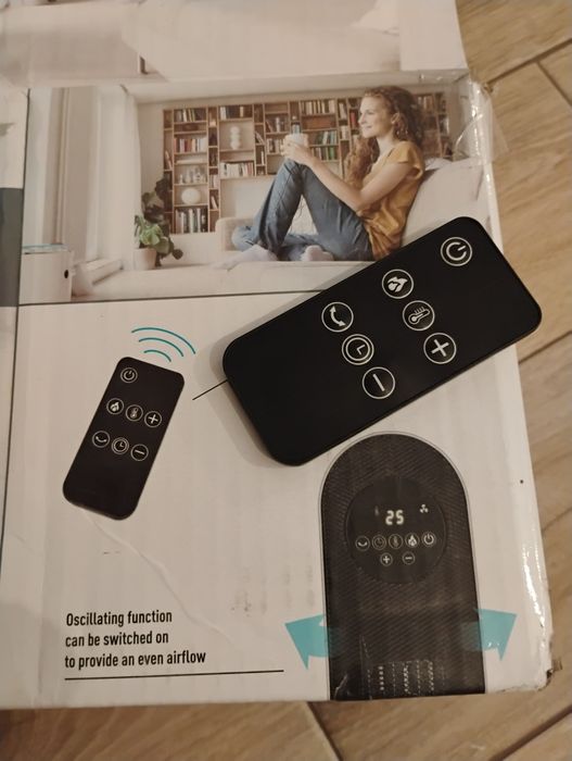 Încălzitor ceramic cu ventilator turn. NOU!