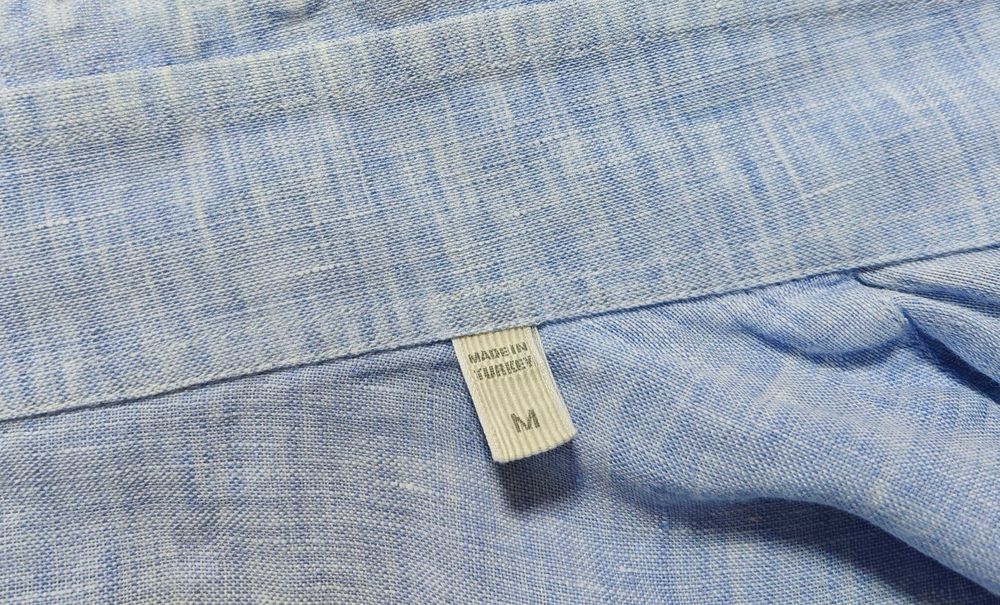 Ermenegildo Zegna 100% Ленена мъжка риза размер М