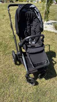 Cybex e-priam black cu insertii silver