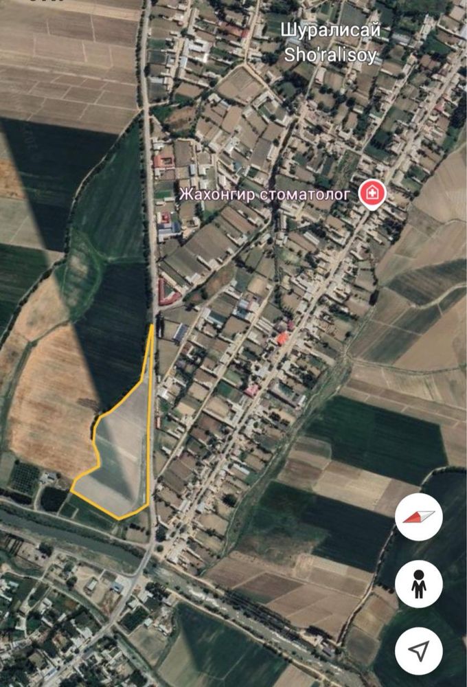 Yangiyo‘l tumani, Shuralisay mahallasi 3 gektar yer. B’ozsu kanal