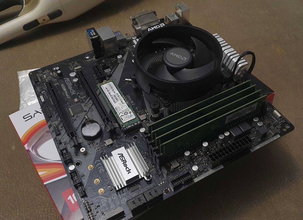 kit ryzen 5 3350g + 16gb ddr4 + ssd 256gb nvme