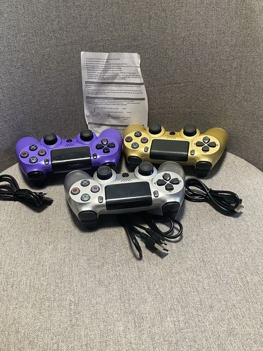 !!!НОВИ!!! Контролери за ps4 идва с зарядно (сив,лилав,и златен)