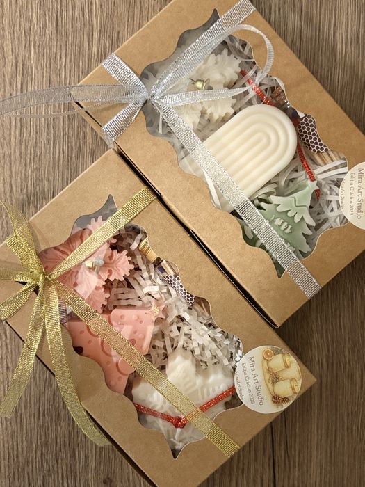 Cutie cu 3 lumanari perfecte prntru Secret Santa