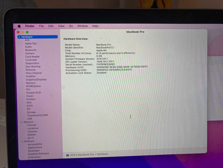 Macbook Pro M1 2020 în stare excelentă