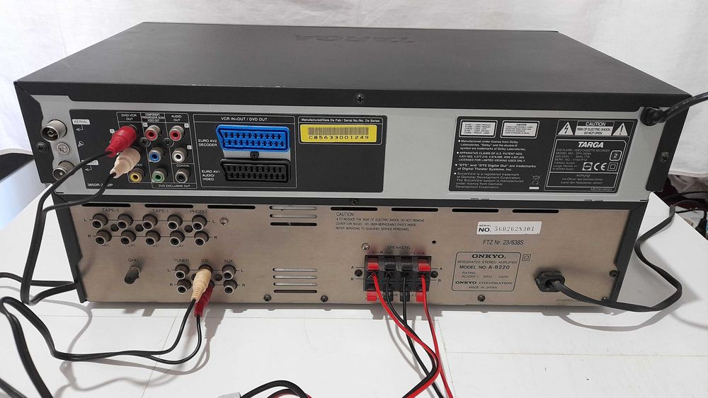 dvd+videorecorder vhs targa