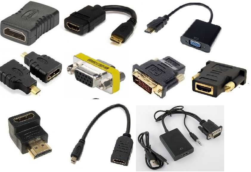 Переходник DVI VGA HDMI угловой переходник на компьютер монитор
