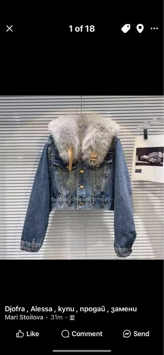 Уникално яке вътре и вънка с лисица