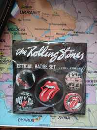 The Beatles The Rolling Stones - set licentiat(original) de insigne, p