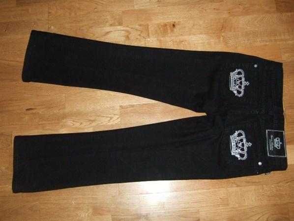 Blugi Victoria Beckham originali negri mărime 26 TRANSPORT GRATUIT