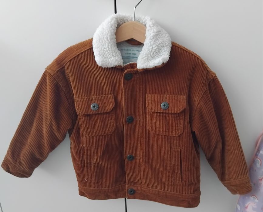 Джинсово яке с каракул за момче 98см