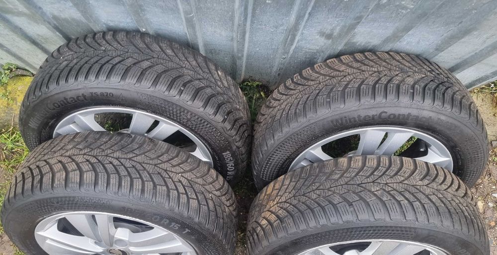 jante originale skoda fabia, skoda rapid, anvelope de iarna 185/60/15