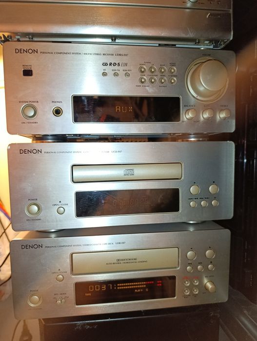 Linie Denon F07, radio amplificator, CD player, deck autoreverse