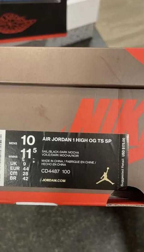 Vand urgent jordan 1 travis scott noi