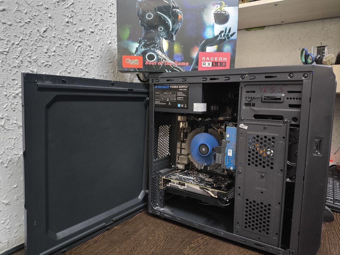 Biostar H510+i3 10105+16Gb+RX580 8Gb